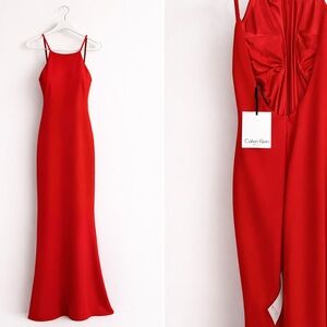 Calvin Klein Scarlet Maxi Dress